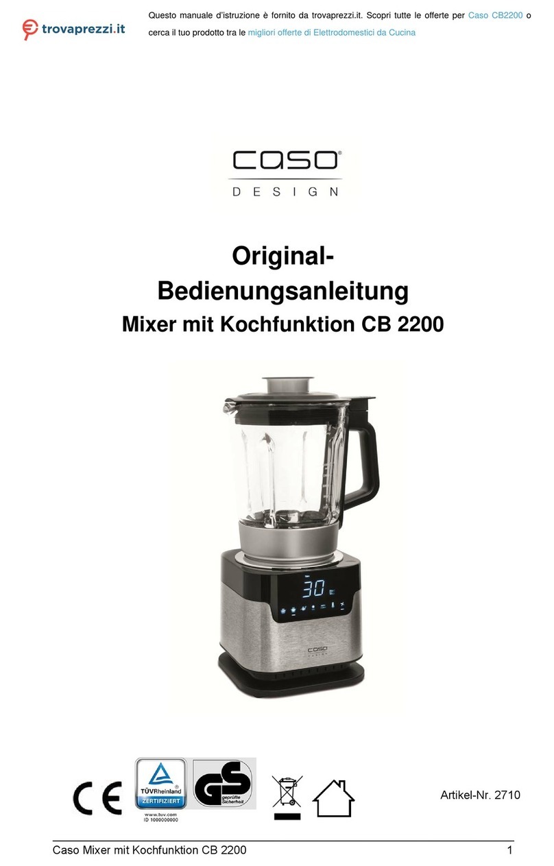 CASO DESIGN CB2200 Original operating manual