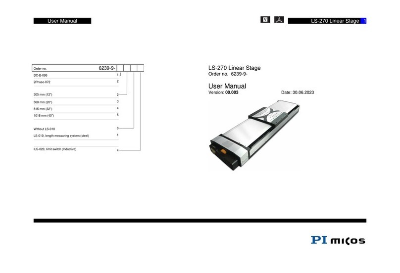 PI Micos LS-270 user manual