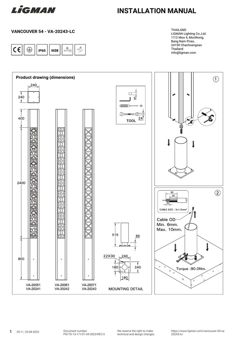 LIGMAN VANCOUVER 54 User manual