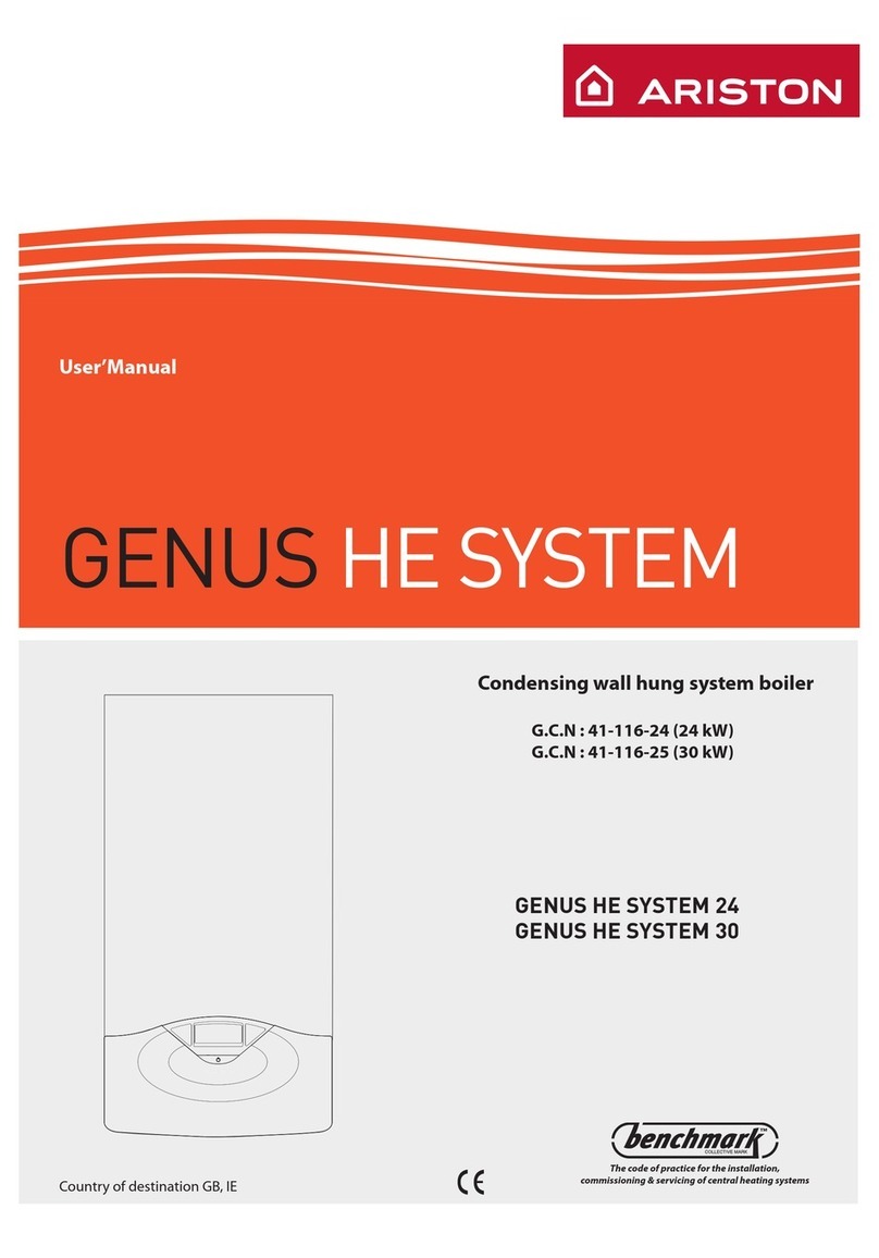 Ariston benchmark GENUS HE SYSTEM User manual