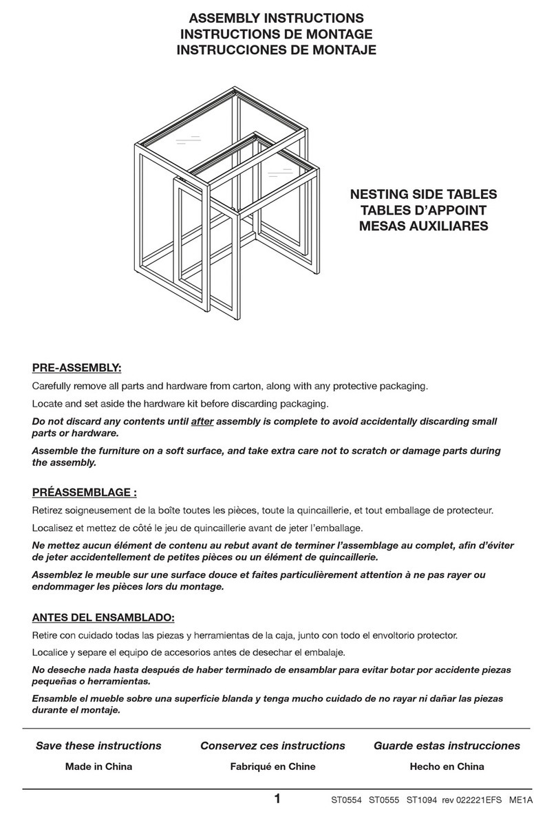 Hailey Home ST0554 User manual