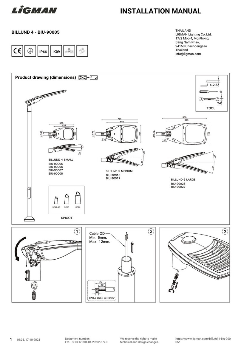 LIGMAN BIU-90005 installation manual