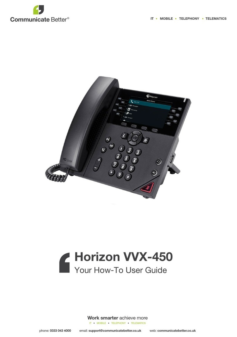 Polycom Horizon VVX-450 user guide