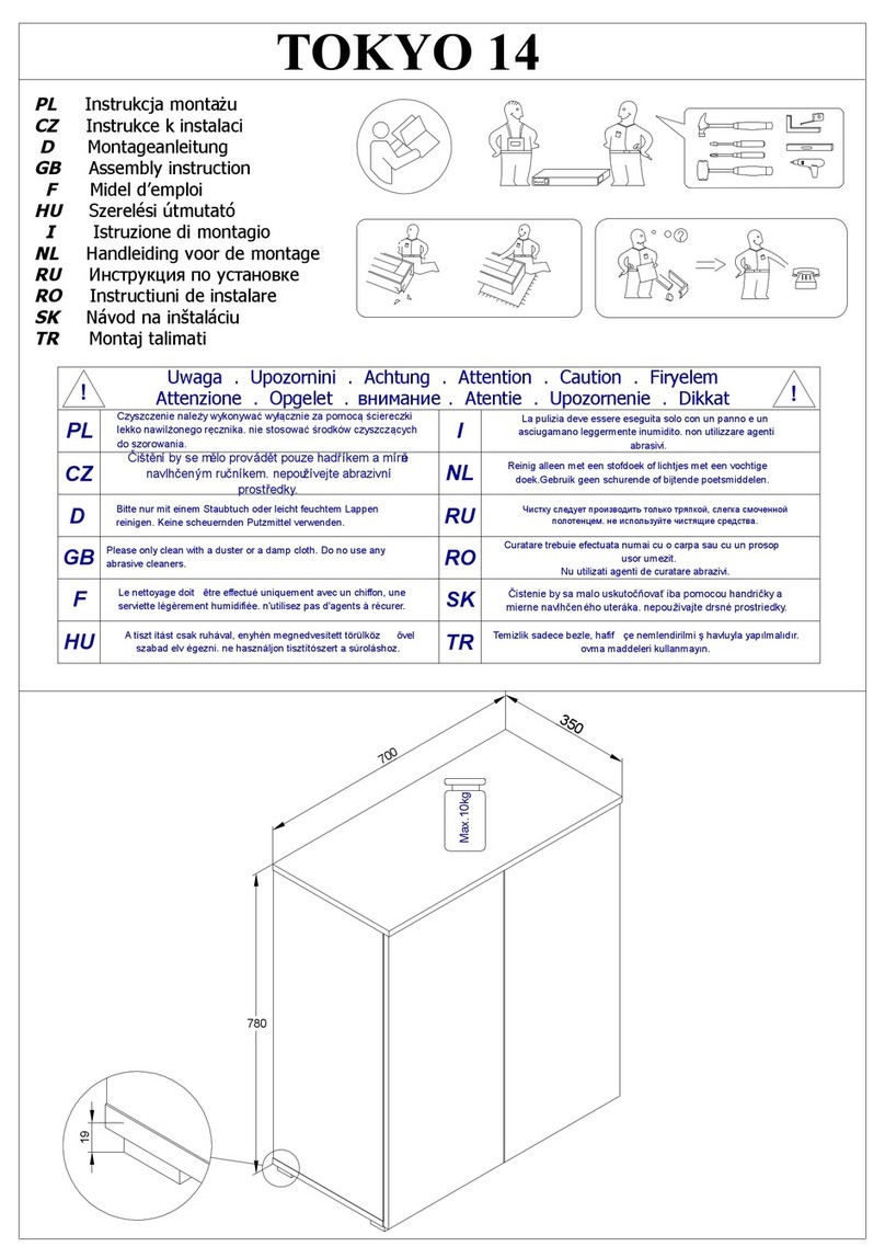 INOSIGN TOKYO 14 Assembly instruction INOSIGN TOKYO 14 Assembly instruction