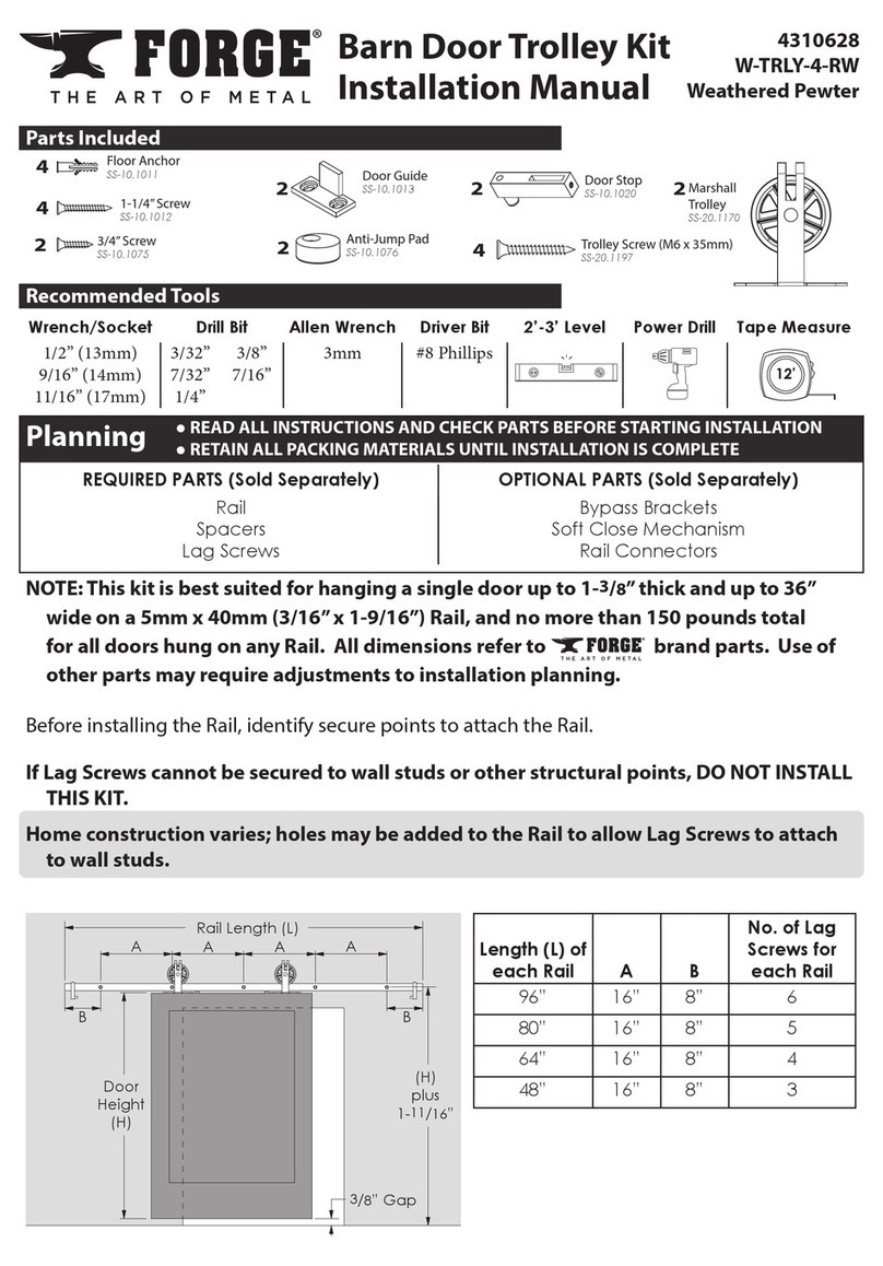 Forge W-TRLY-4-RW installation manual