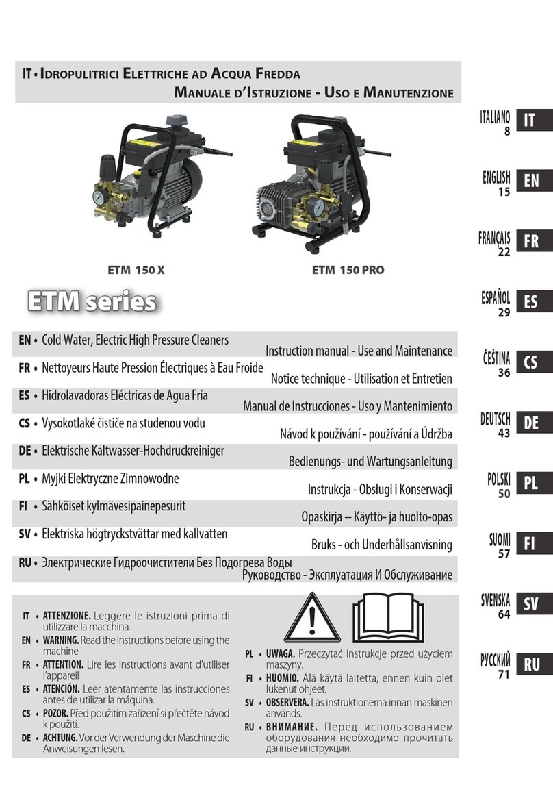 Comet Spa ETM Series Instruction manual