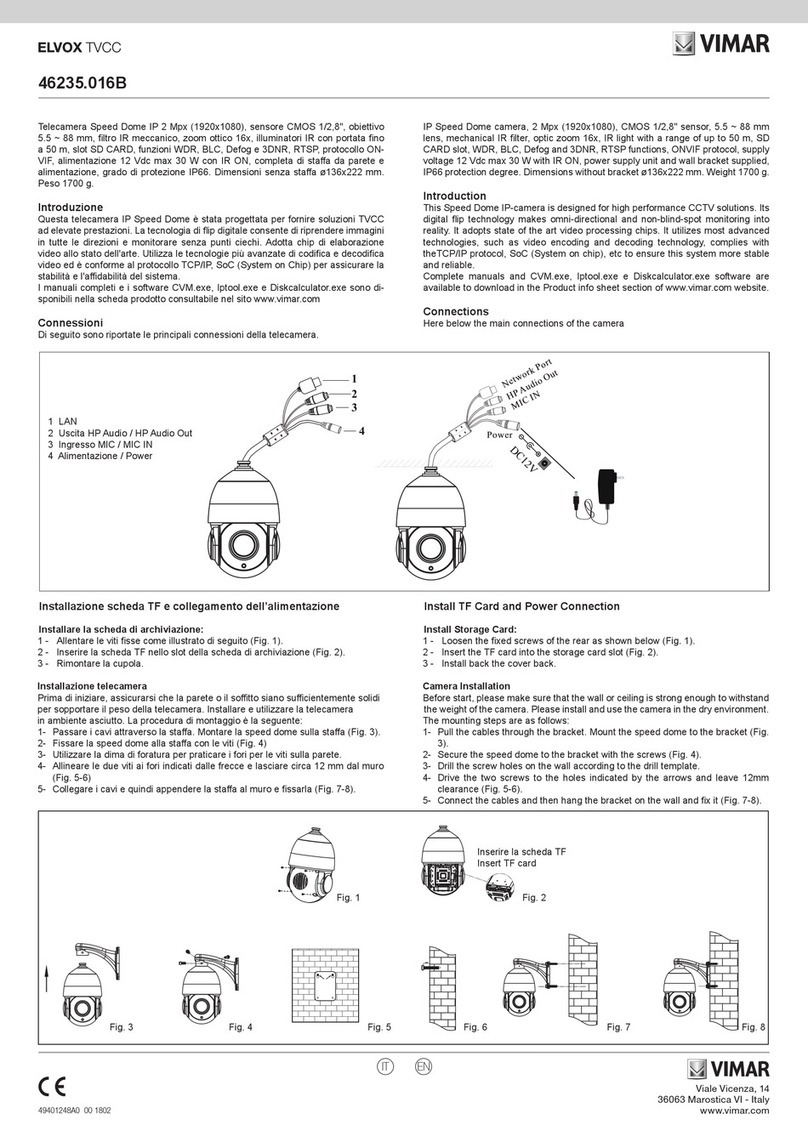 Vimar ELVOX TVCC 46235.016B User manual