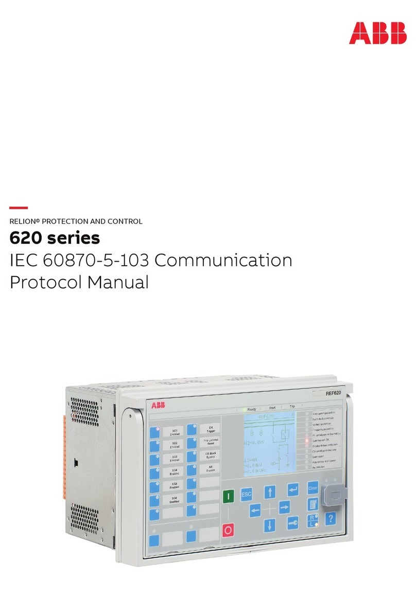 ABB Relion 620 Series User manual
