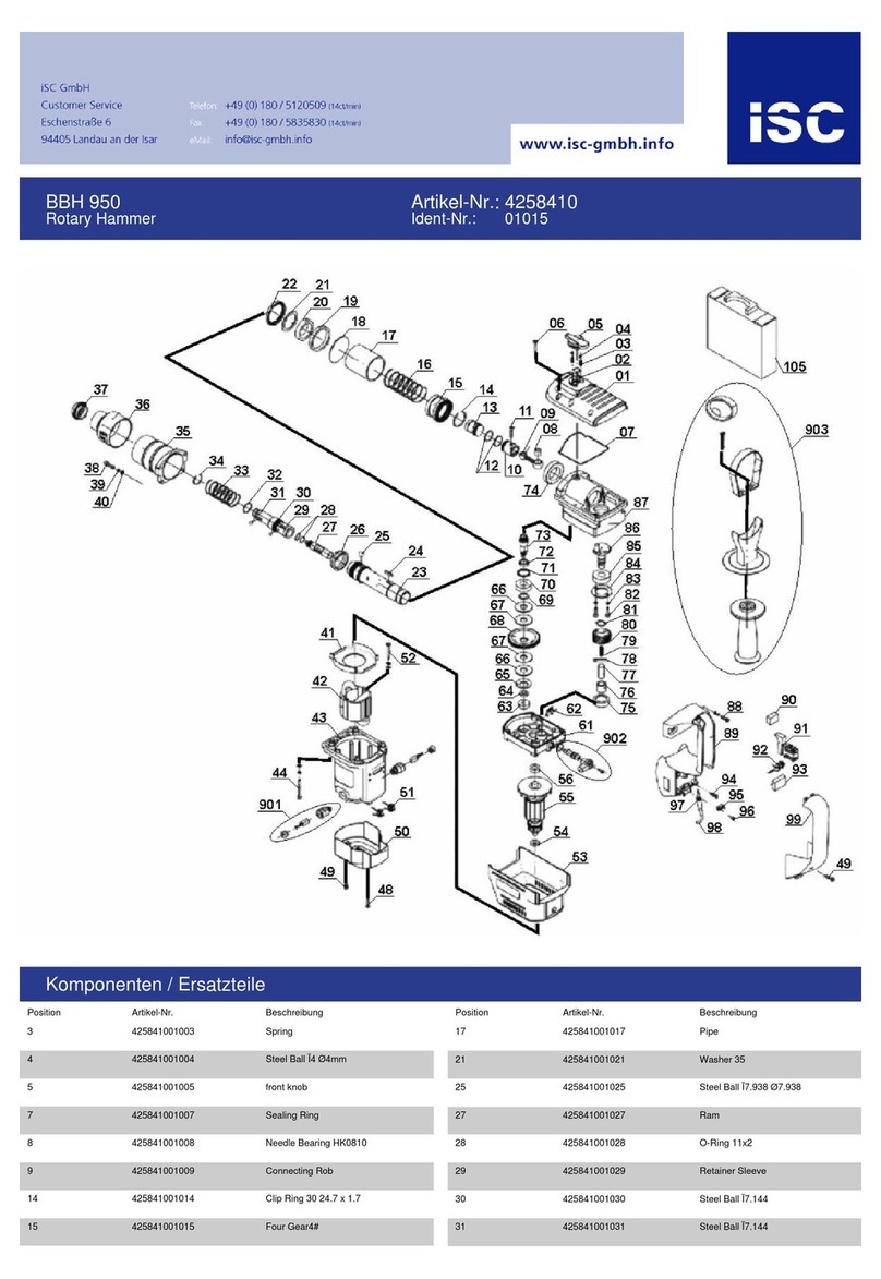 ISC BBH 950 manual