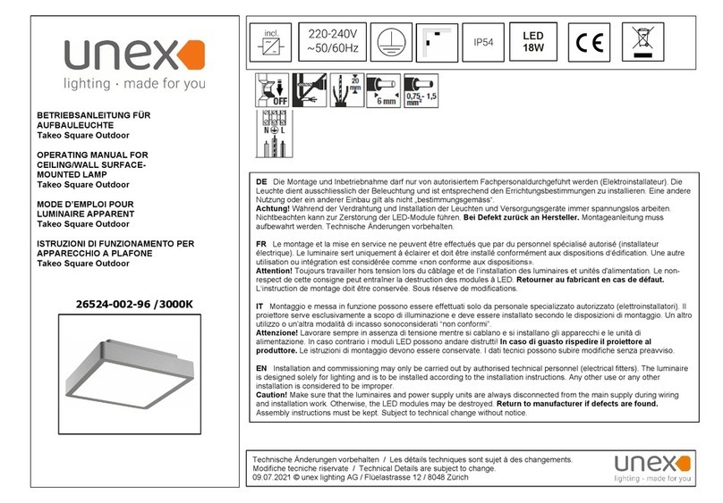 Unex Takeo Square Outdoor User manual