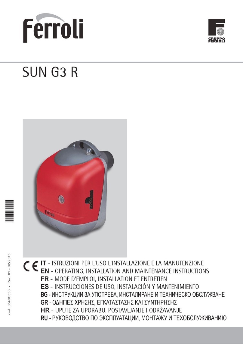 Ferroli SUN G3 R User manual Ferroli SUN G3 R User manual