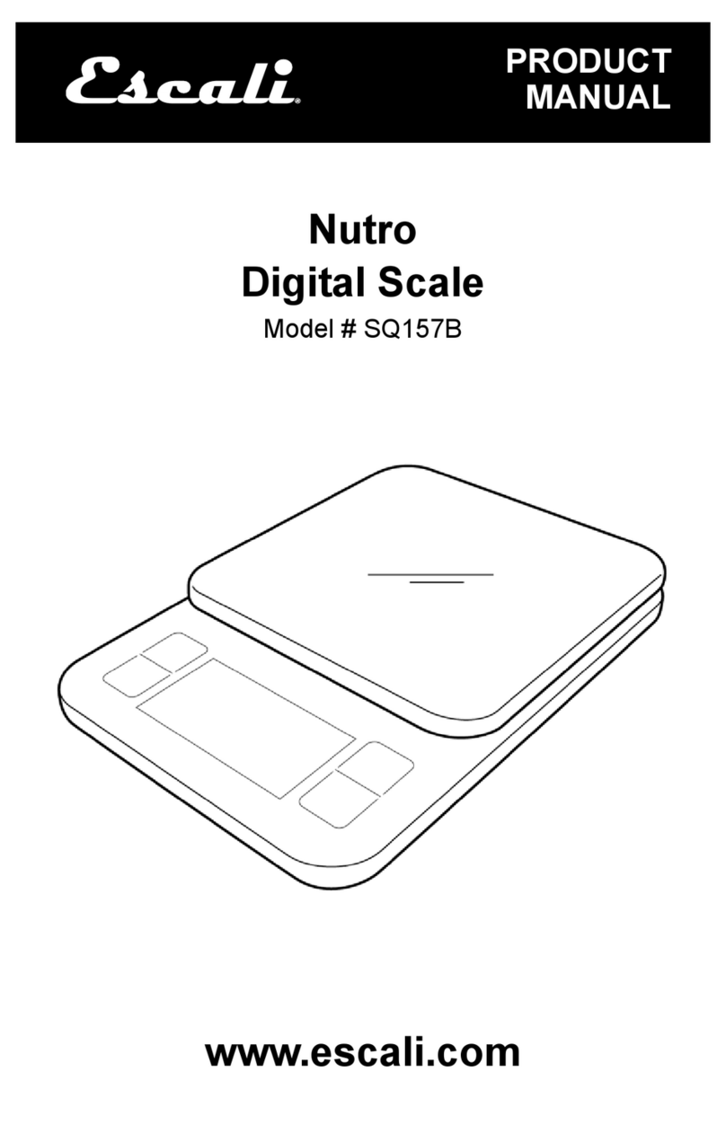 Escali Nutro User manual