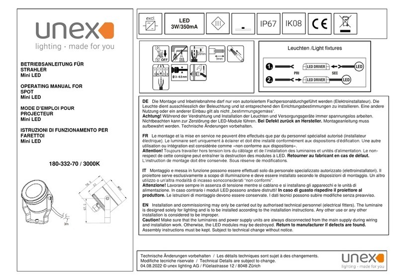 Unex 180-332-70 User manual