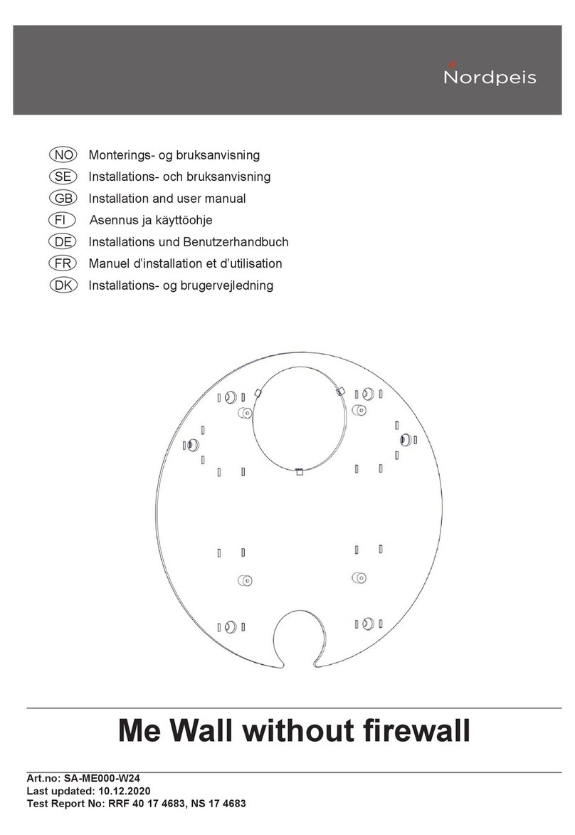 Nordpeis SA-ME000-W24 Installation and user manual