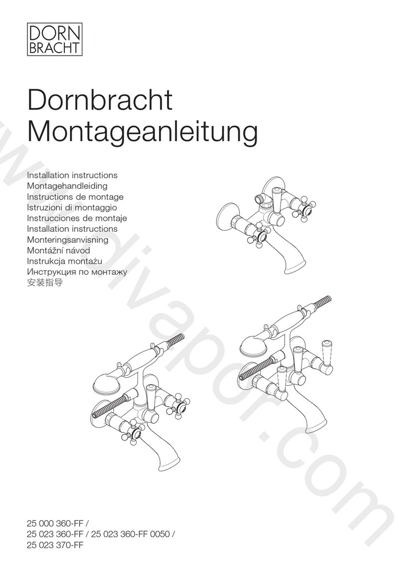 Dornbracht 25 000 360-FF installation instructions