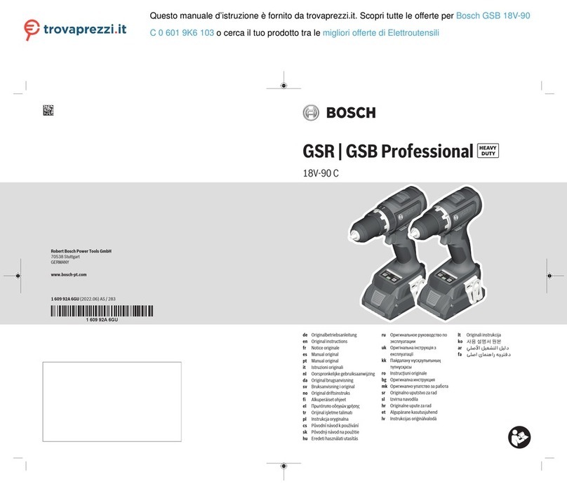 Bosch GSR Professional 18V-90 C User manual