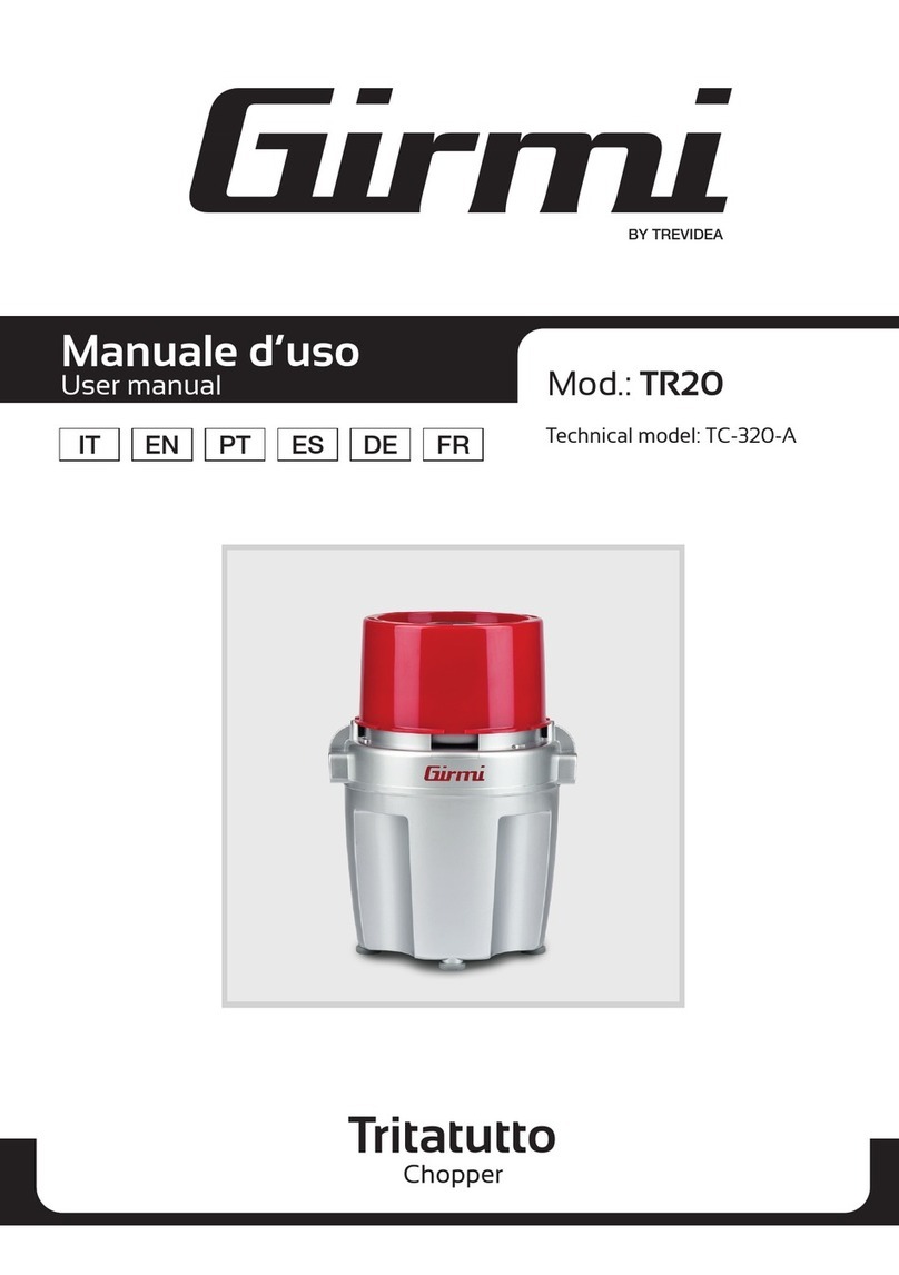 TREVIDEA Girmi TR20 user manual