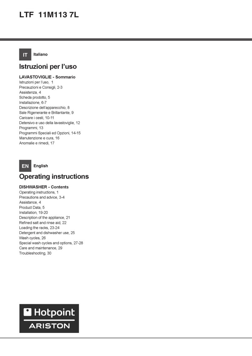 Hotpoint Ariston LTF 11M113 7L User manual