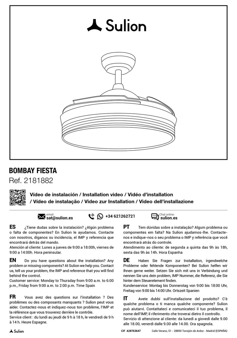Sulion BOMBAY FIESTA manual