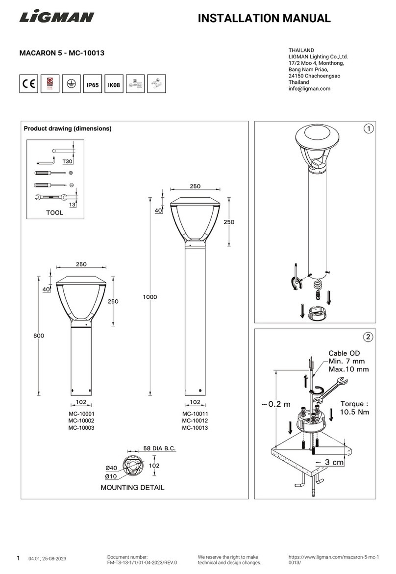 LIGMAN MC-10013 installation manual