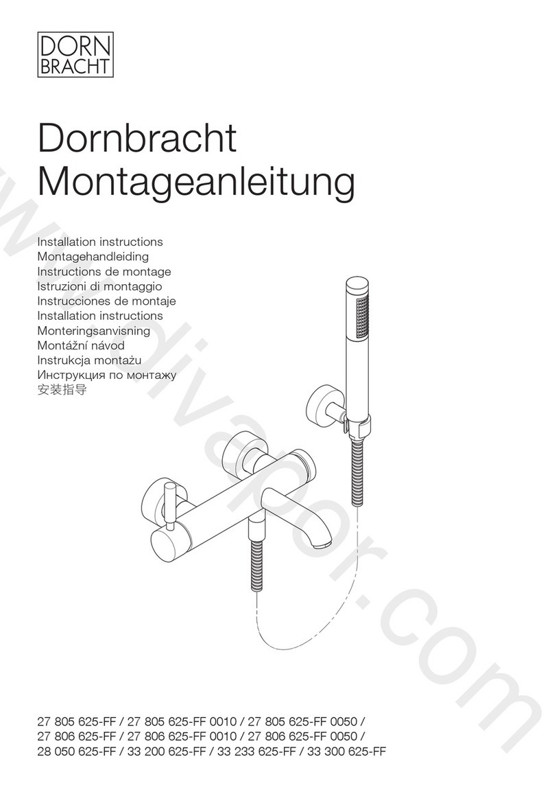 Dornbracht 27 805 625-FF installation instructions