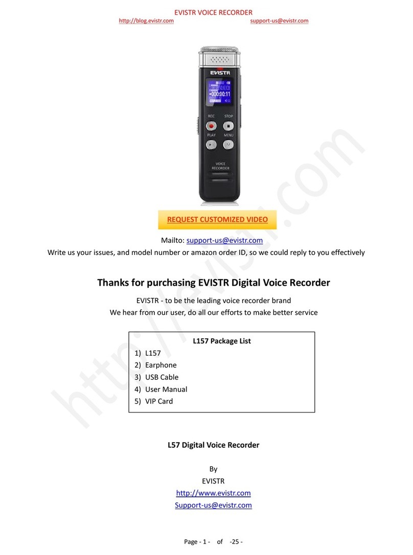 Evistr L157 User manual