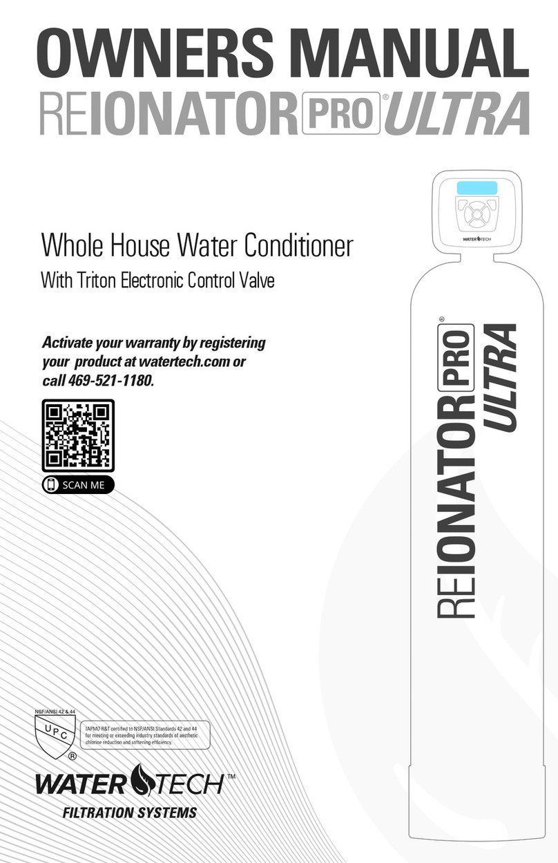 WaterTech Reionator Pro Ultra RXU13 User manual