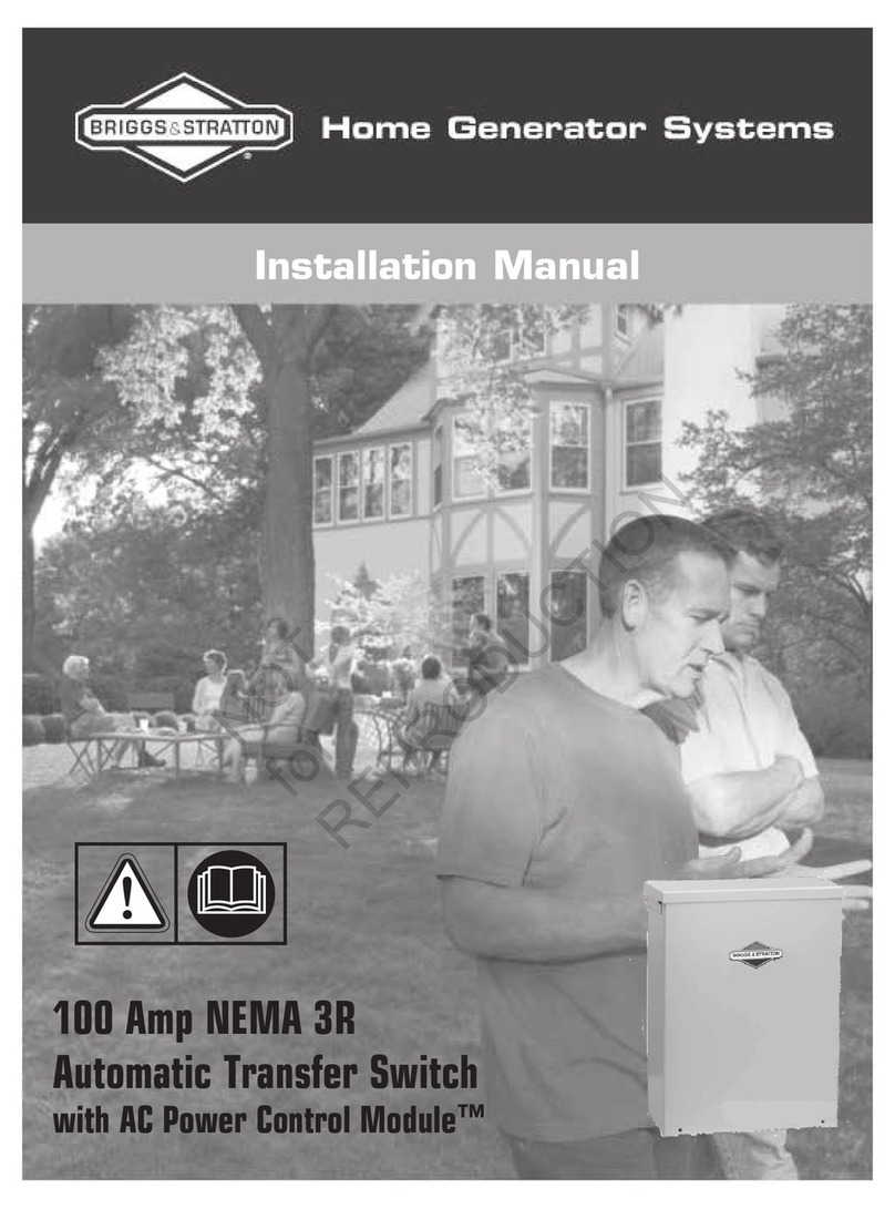 Briggs & Stratton NEMA 3R User manual