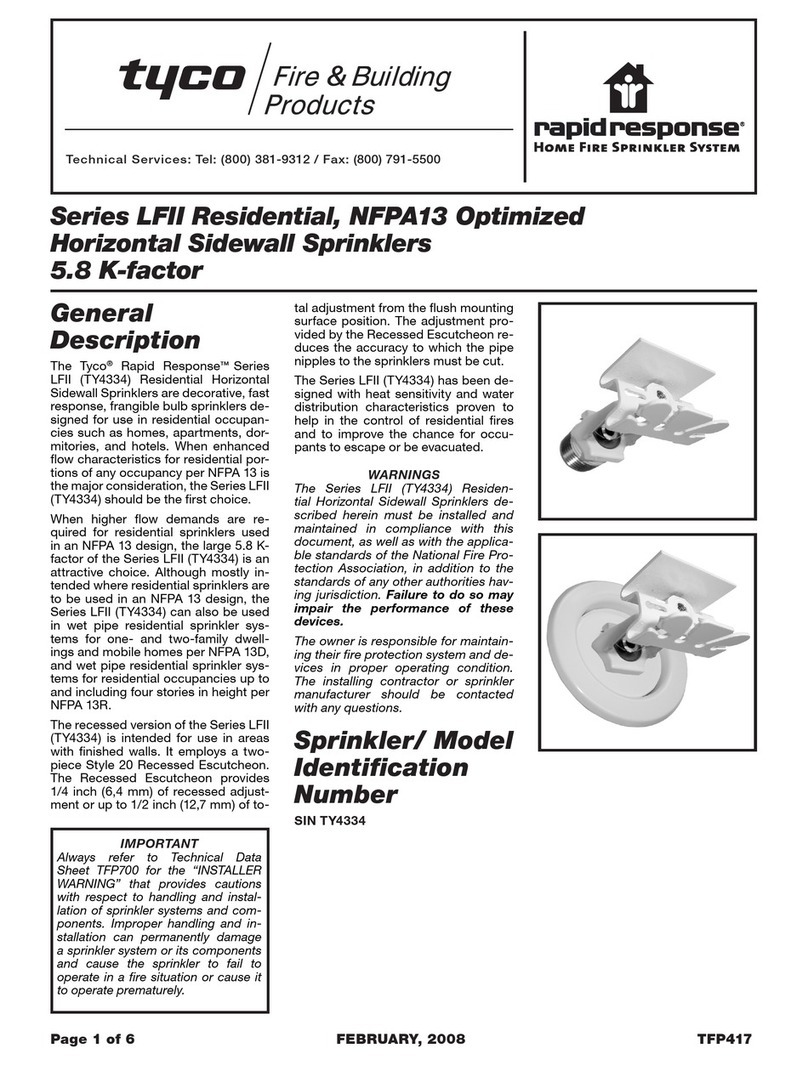 Tyco RapidResponse SIN TY4334 Instruction Manual