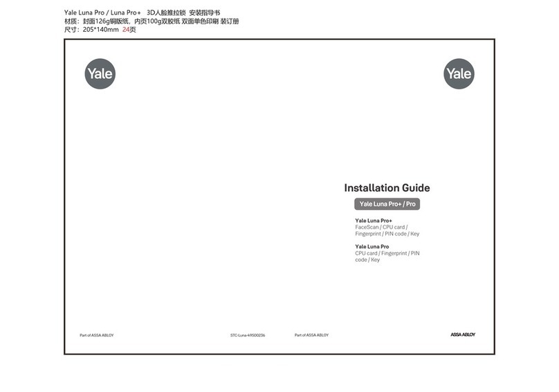Yale Luna Pro+ installation guide