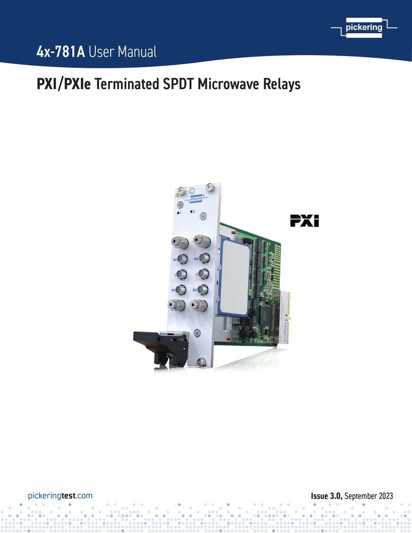 Pickering 4-781A Series User manual