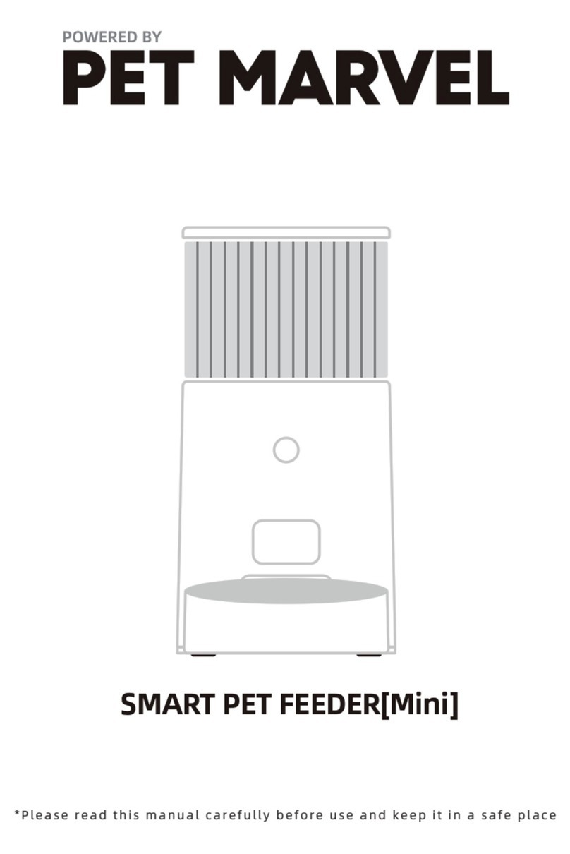 PET MARVEL Smart Pet Feeder product manual