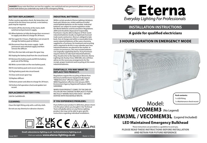 Eterna VECOMEM3 User manual
