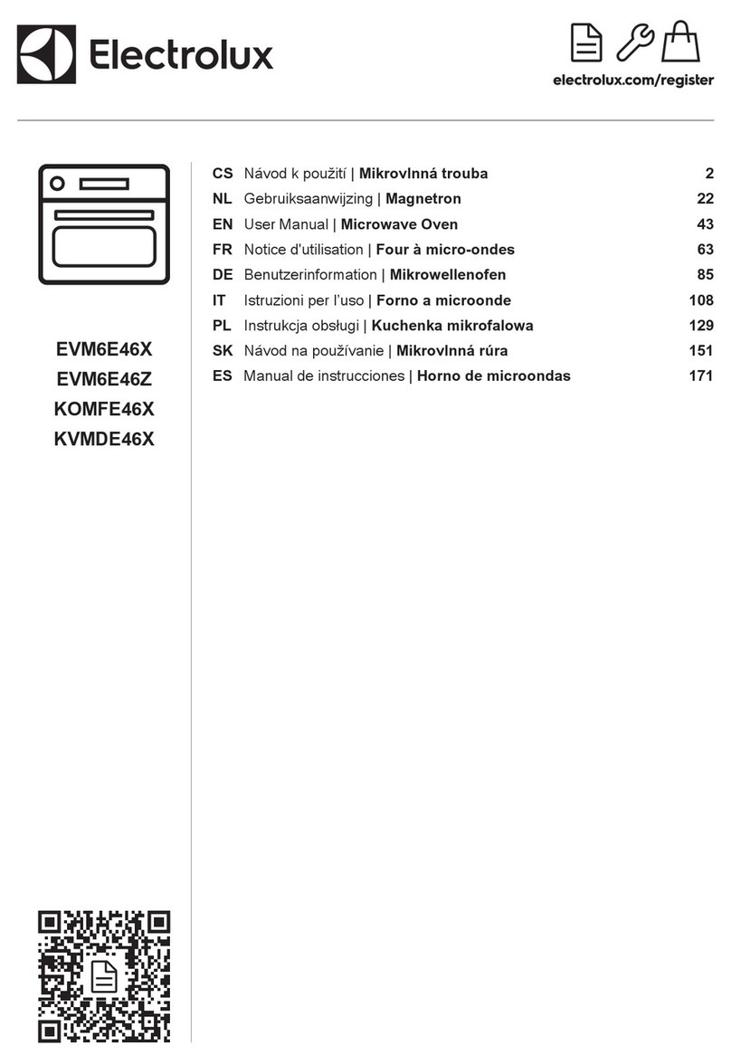 Electrolux EVM6E46X user manual