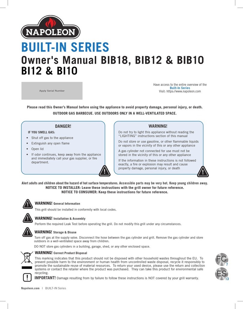 Napoleon BIB18 User manual Napoleon BIB18 User manual