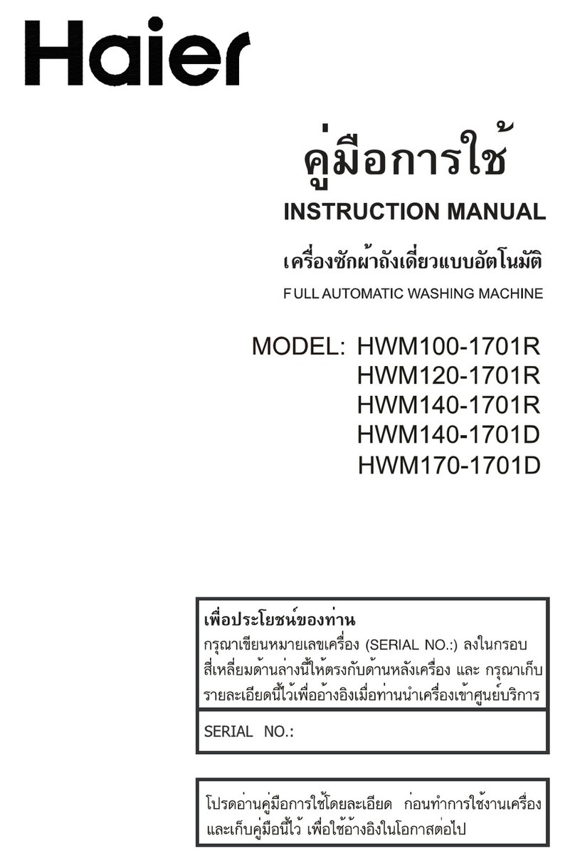 Haier HWM100-1701R User manual Haier HWM100-1701R User manual