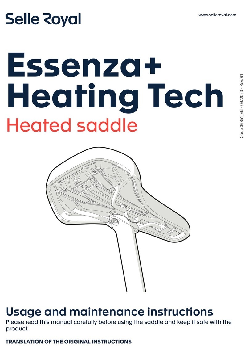 SELLE ROYAL Essenza Usage and maintenance instructions