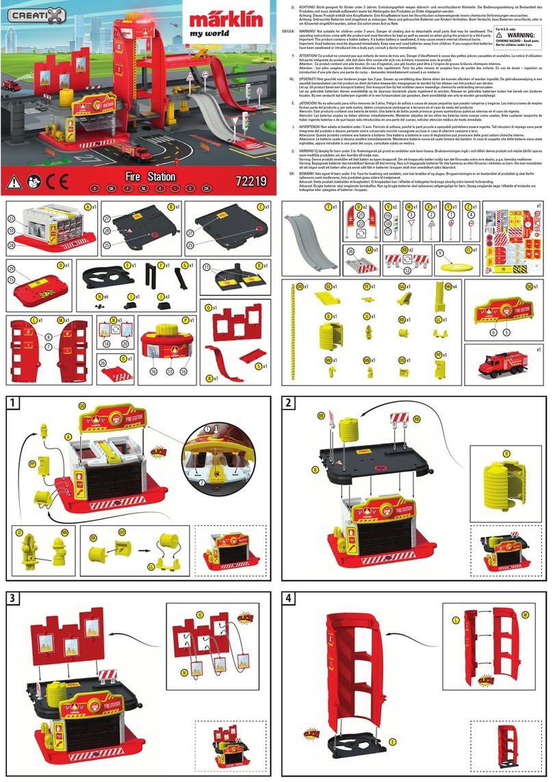 marklin CREATIX Fire Station 72219 manual