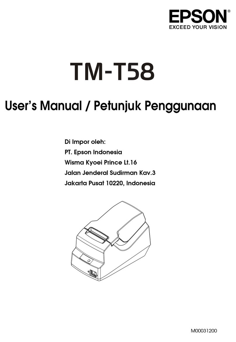 Epson TM-T58 User manual