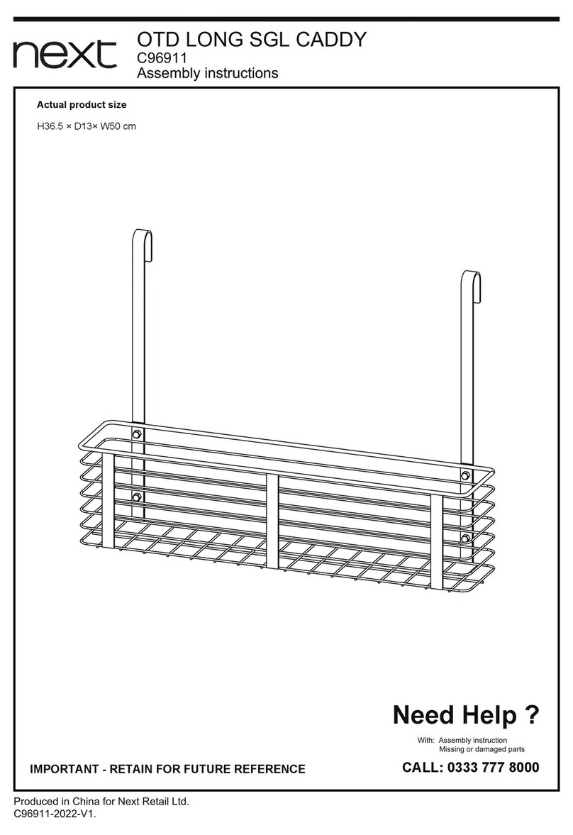 Next OTD LONG SGL CADDY C96911 User manual Next OTD LONG SGL CADDY C96911 User manual