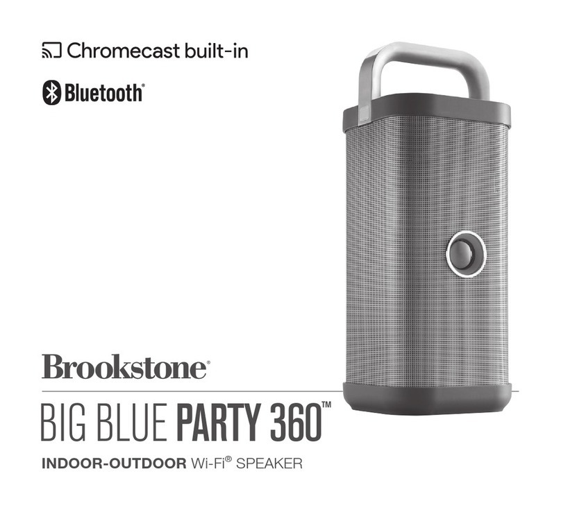 Brookstone BIG BLUE PARTY 360 manual