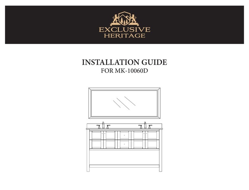 Exclusive Heritage MK-10060D installation guide Exclusive Heritage MK-10060D installation guide