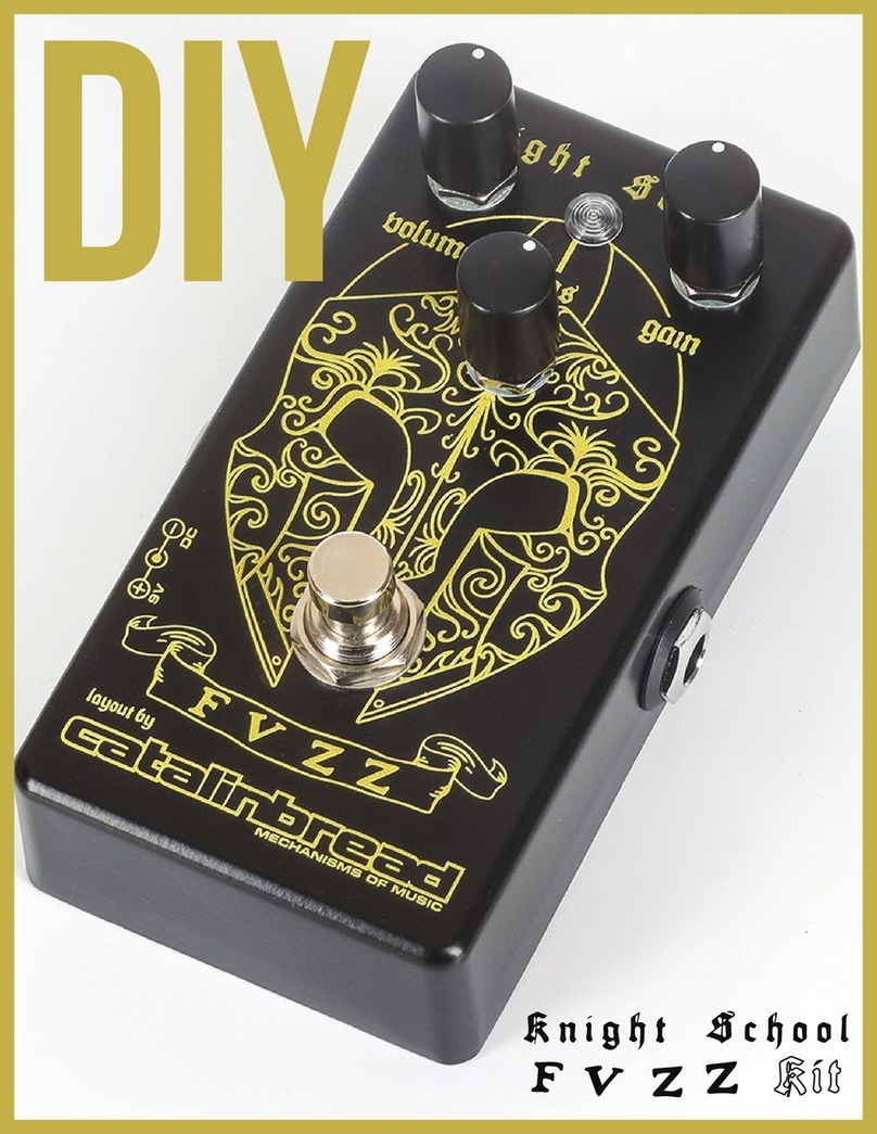 Catalinbread Knight School FUZZ kit User manual