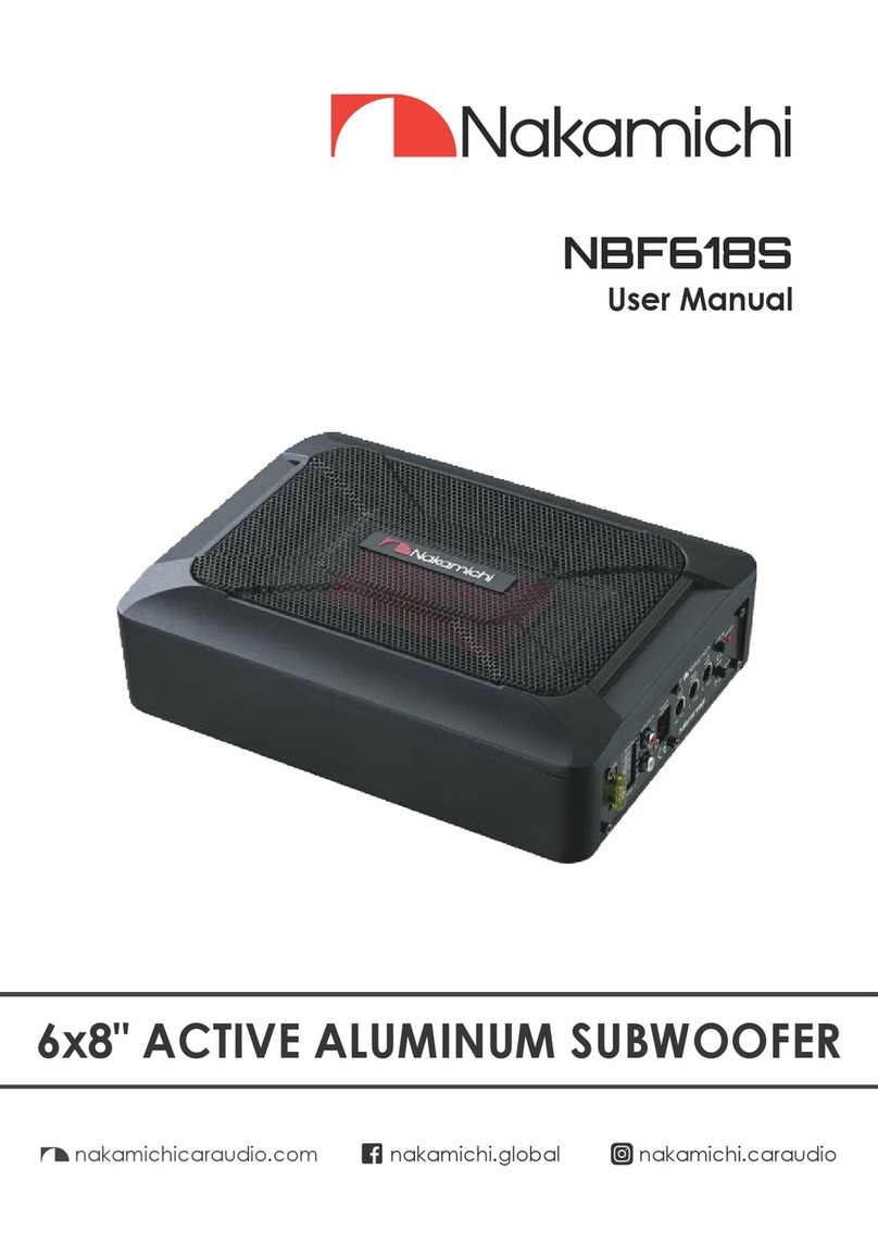 Nakamichi NBF618S user manual
