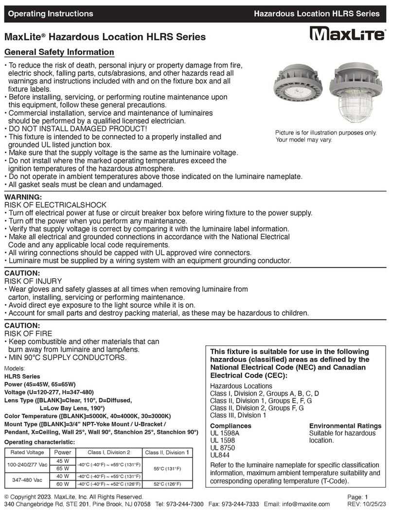 MaxLite HLRS Series User manual