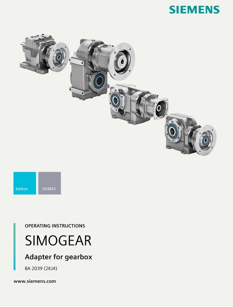 Siemens SIMOGEAR BA 2039 User manual