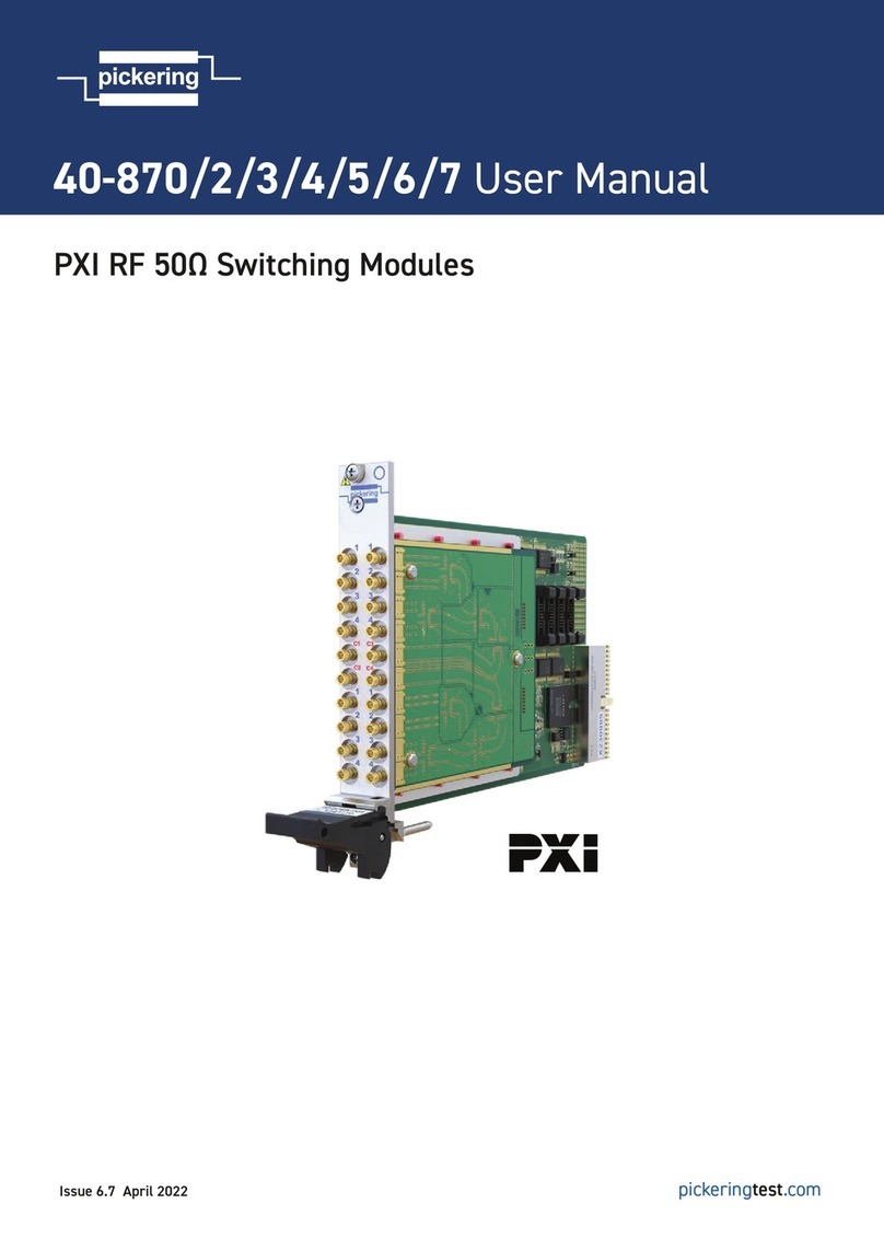 Pickering 40-870 User manual
