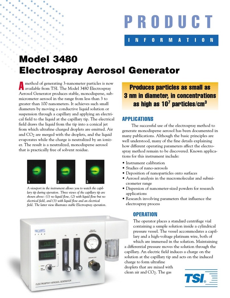 TSI Instruments 3480 User manual