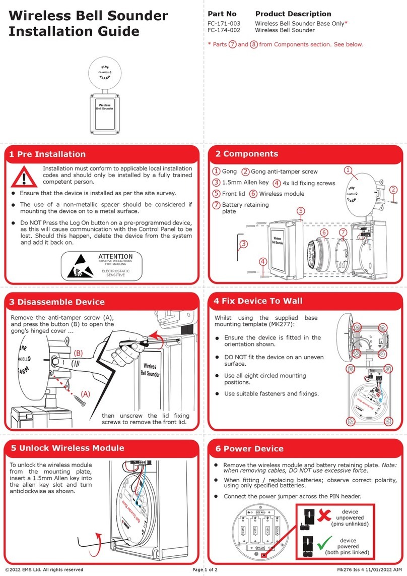 EMS FC-171-003 User manual