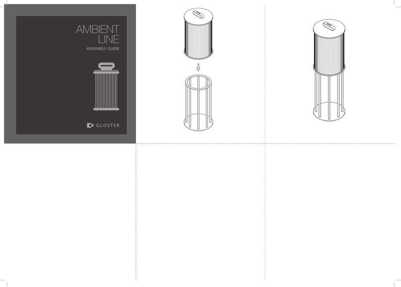 Gloster AMBIENT LINE Assembly guide Gloster AMBIENT LINE Assembly guide